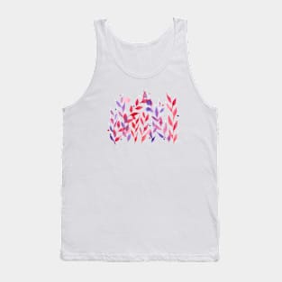 Between purple and red plants Tank Top